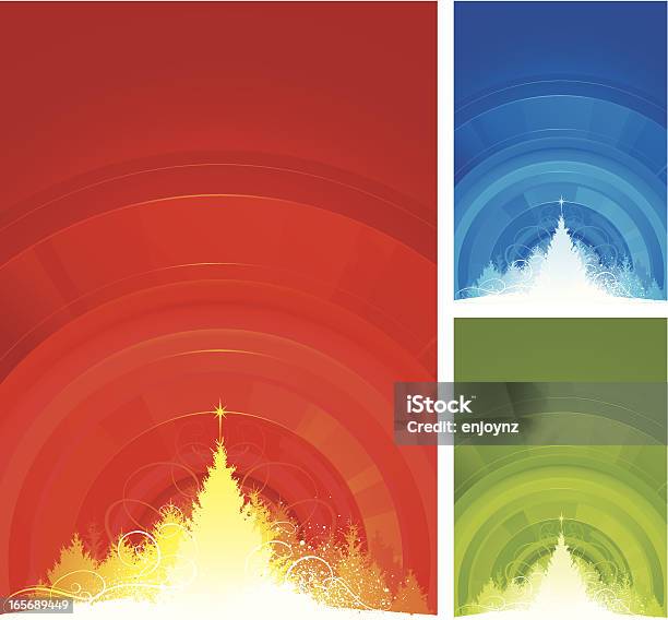 Sfondi Di Natale - Immagini vettoriali stock e altre immagini di A forma di stella - A forma di stella, Albero, Albero di natale