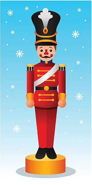 Vector illustration of Toy Soldier