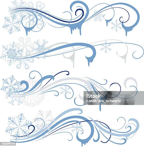 Bola De Árvore De Inverno - Arte vetorial de stock e mais imagens de Azul - Azul, Beleza, Bola de Árvore de Natal