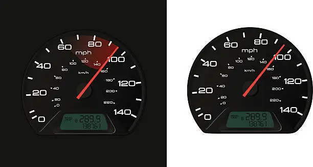 Vector illustration of Speedometer