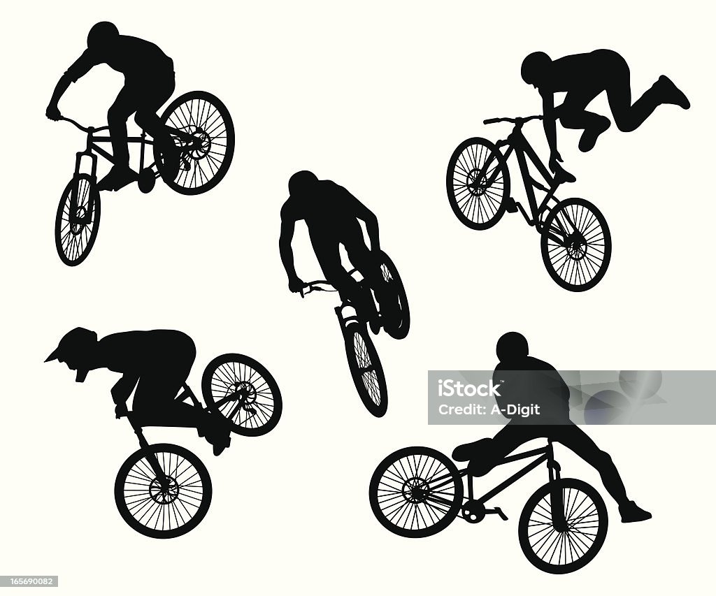 BMX trucos - arte vectorial de Bicicleta BMX libre de derechos
