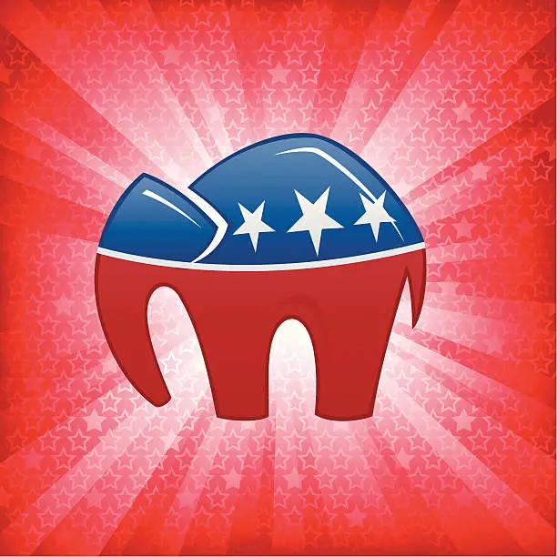 Vector illustration of Republican Burst