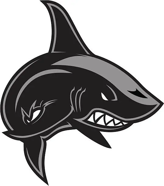 Vector illustration of Shark Mascot