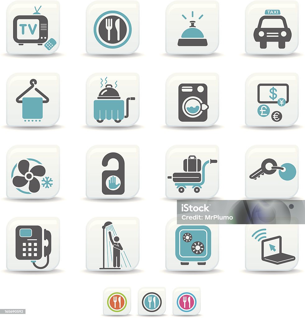 ホテルアイコン/simicoso コレクション - テレビのロイヤリティフリーベクトルアート