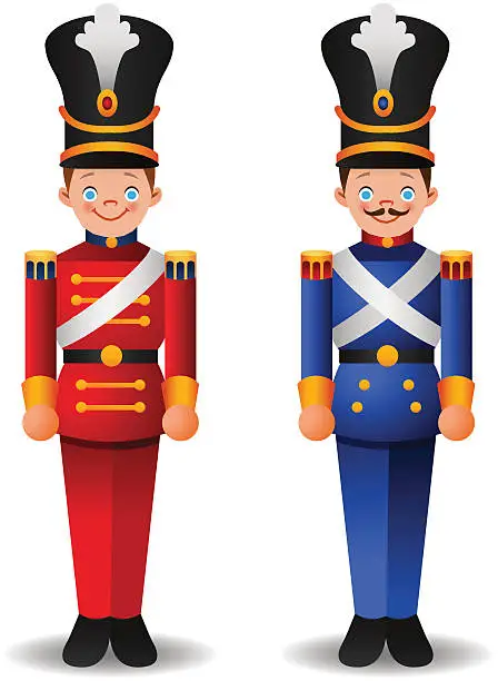 Vector illustration of Toy Soldiers