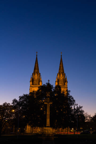 istock St. Peter's Cathedral at dusk in Adelaide, Australia 1656914308
