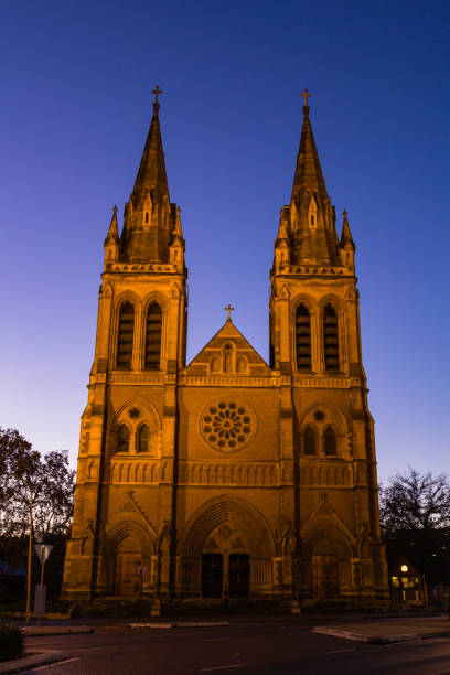 istock St. Peter's Cathedral at dusk in Adelaide, Australia 1656914833