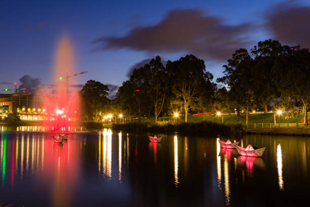 istock A lit-up fountain seen from Elder Park in Adelaide, Australia 1656918634