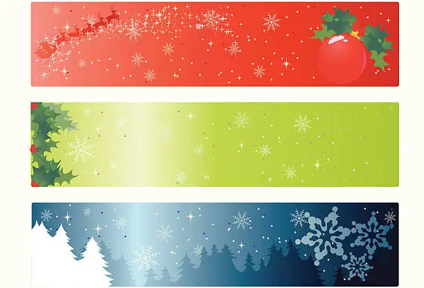 Vector illustration of Xmas Banner