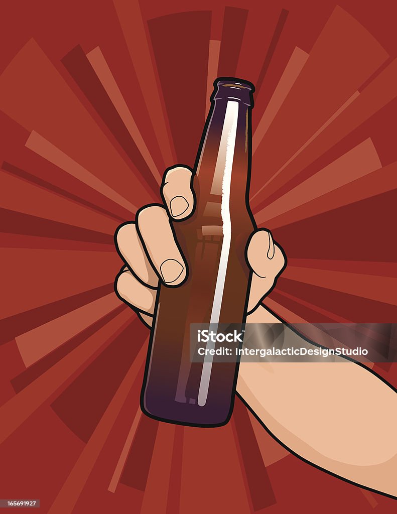 Cheers! Raising a toast. Beer - Alcohol stock vector
