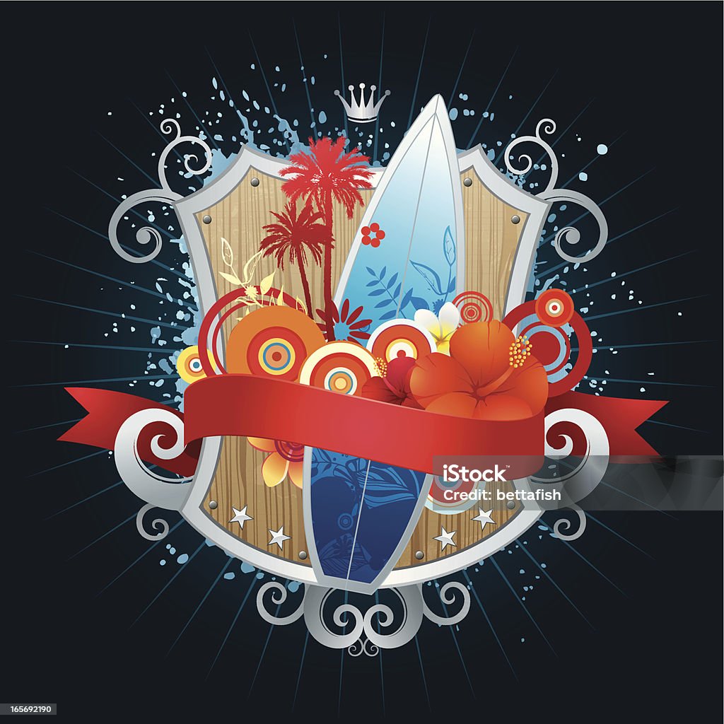 Fiesta de verano. - arte vectorial de Clima tropical libre de derechos