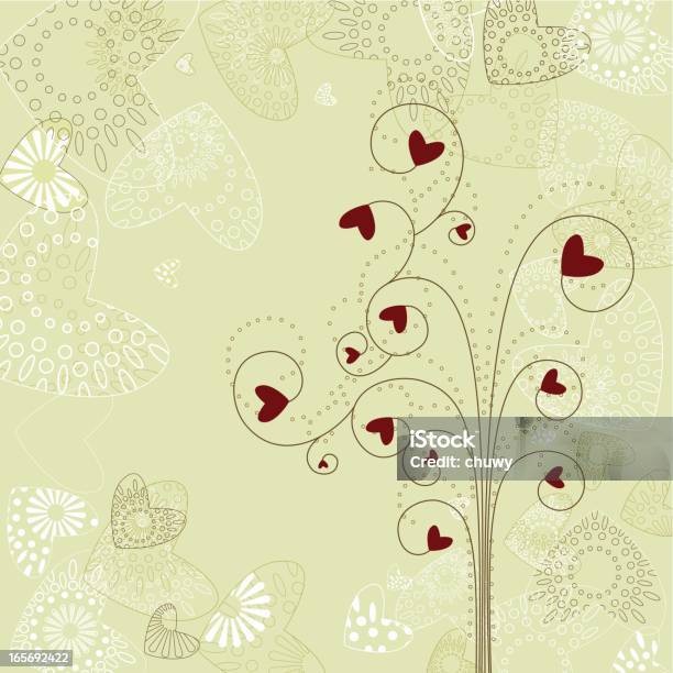 Valentines Tree Stock Vektor Art und mehr Bilder von Hochzeit - Hochzeit, Hochzeitseinladung, Altertümlich