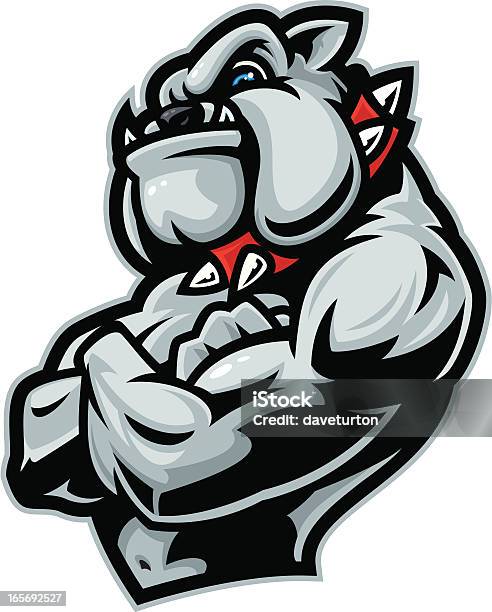 Bulldog Guard Stock Illustration - Download Image Now - Bulldog, Cartoon, Animal