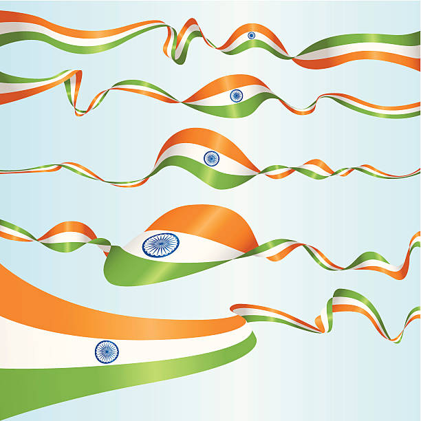 Banners indianos - ilustração de arte vetorial