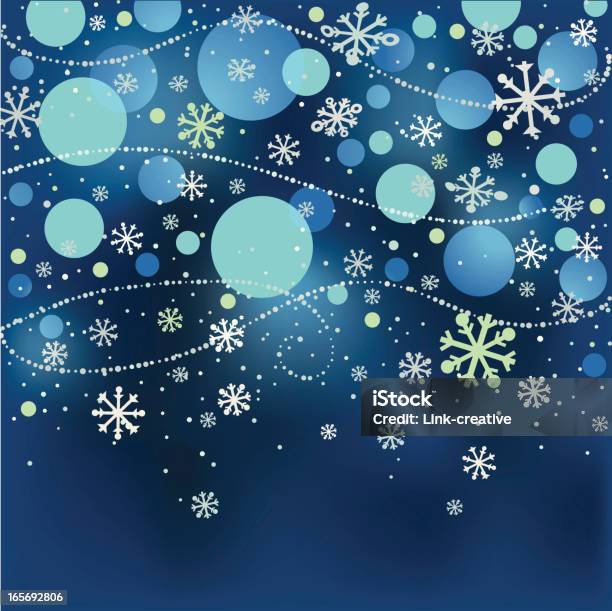 Wintery Background Stock Illustration - Download Image Now - Backgrounds, Blizzard, Blowing