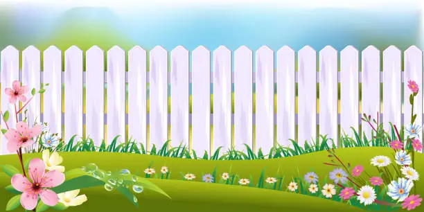 Vector illustration of Beautiful Spring Background