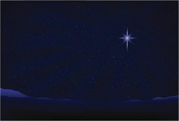 Bethlehem Star Background of the star of Bethlehem background of star of david wallpaper stock illustrations