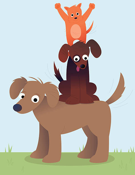 The Top Dog vector art illustration