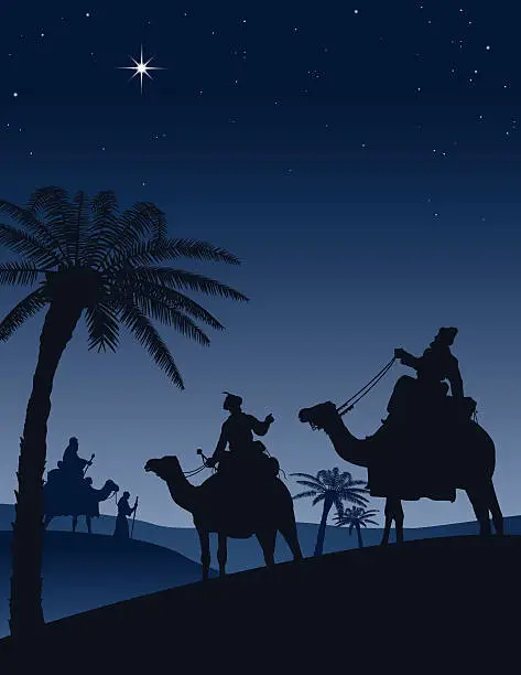 Vector illustration of Star of Bethlehem