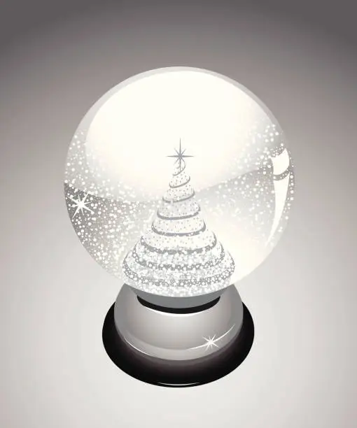 Vector illustration of Snow Globe