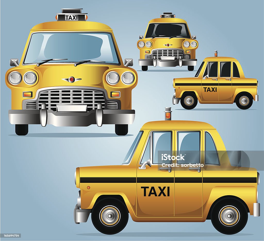 Yellow Cab - arte vettoriale royalty-free di New York - Stato