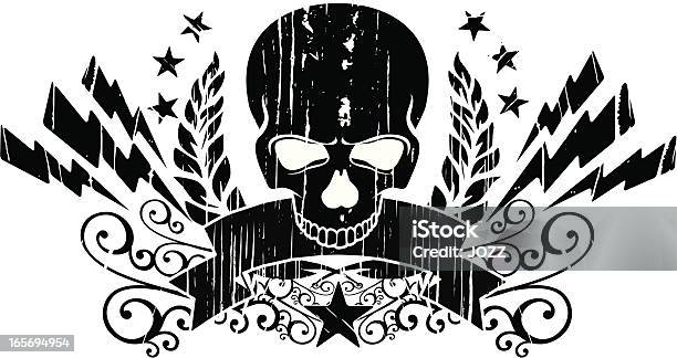 Super Skull Stock Illustration - Download Image Now - Insignia, Animal Body Part, Animal Wing