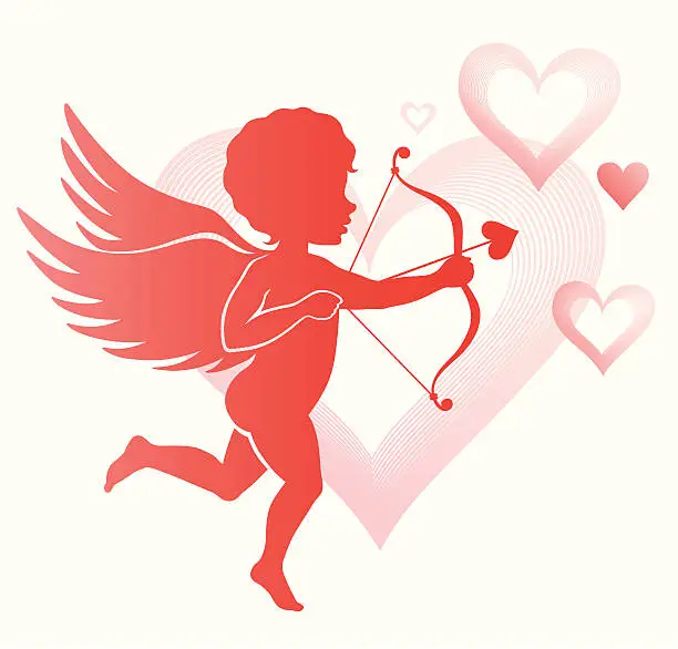 Vector illustration of Cupid