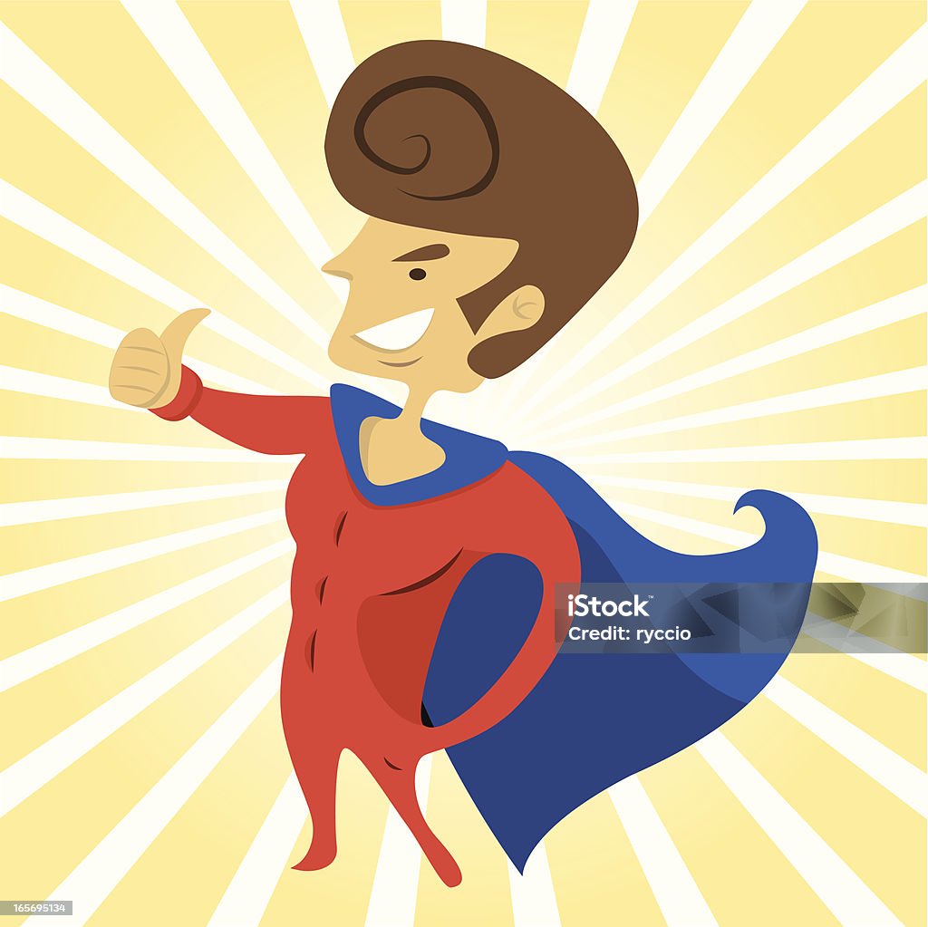 Super héroe genérico - arte vectorial de Adulto libre de derechos