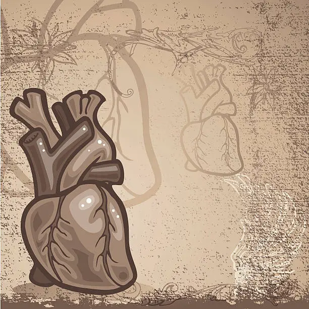 Vector illustration of Grunge Heart