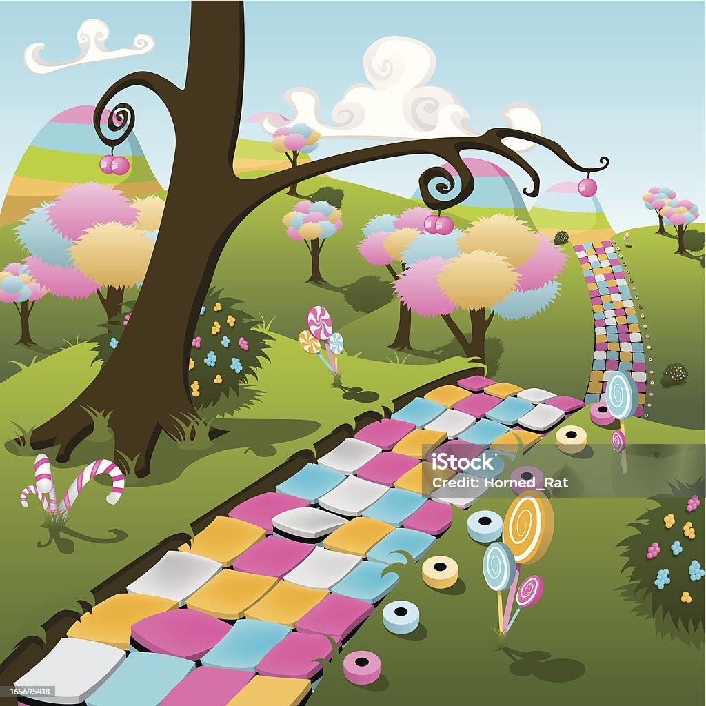 Candyland - Vetor de Doces royalty-free