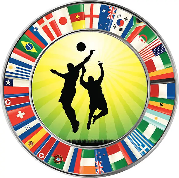 Vector illustration of World cup emblem