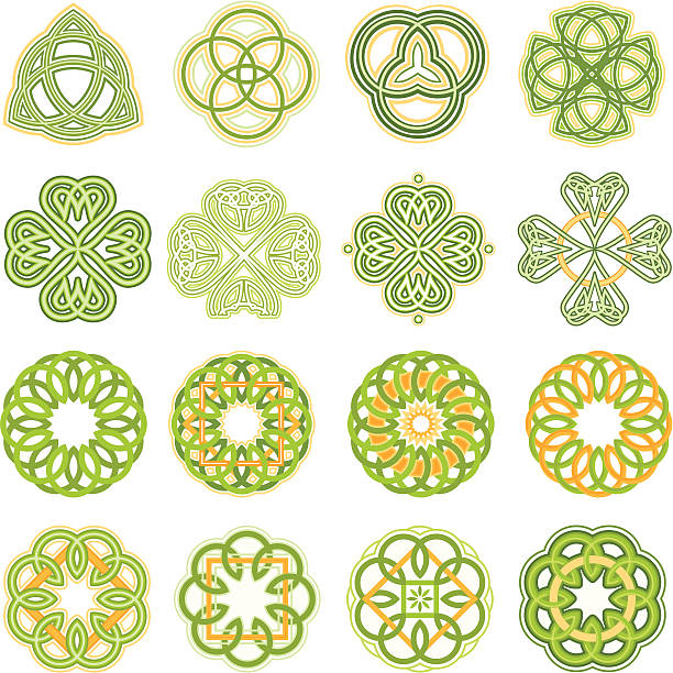 ilustrações de stock, clip art, desenhos animados e ícones de nós celtas - celtic cross