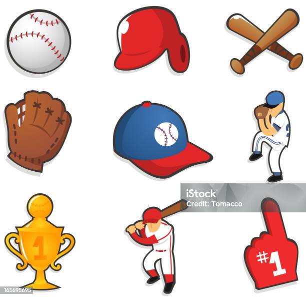 Baseballdesignelemente Stock Vektor Art und mehr Bilder von Auszeichnung - Auszeichnung, Baseball, Baseball-Mal