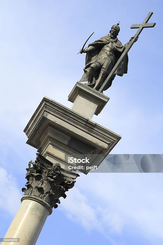 Большой кроватью (King Size), Zygmunt колонн Kolumna Zygmunta, Warsaw - Стоковые фото Варшава роялти-фри