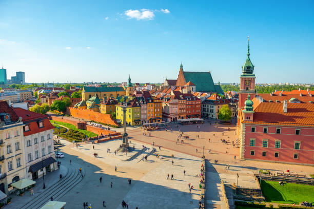 istock Aerial view of Warsaw 1656973259