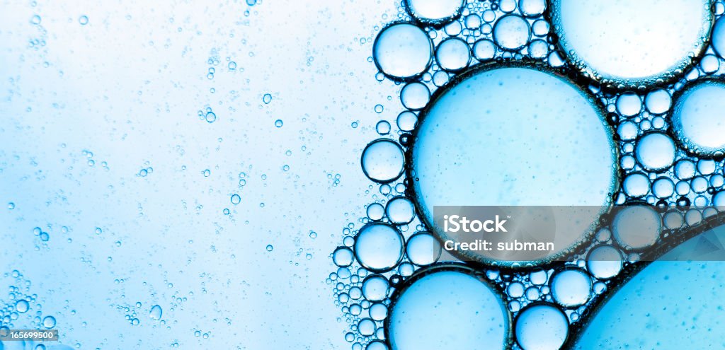 Azul abstracto burbujas - Foto de stock de Agua libre de derechos