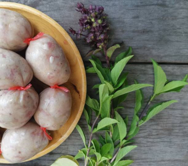 istock Raw sausage pork Thai food 1657058054