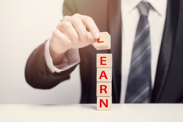 istock Wooden cubes with word, business learn study concept 1657060300