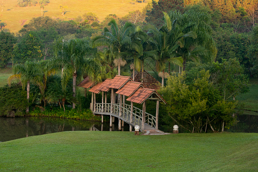 Paisajes brasileños eco hotel fazenda para vacaciones, Rio Grande do Sul, Brasil. photo