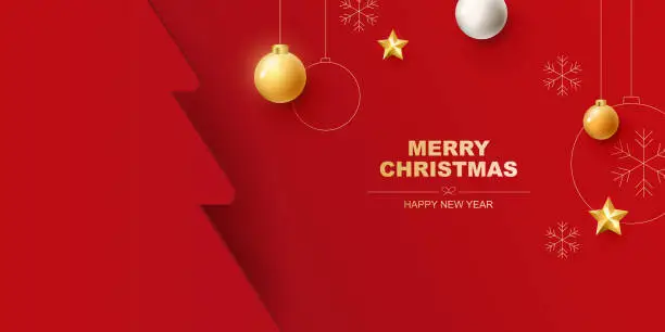 Vector illustration of Merry Christmas background vector. Winter Christmas background with xmas.