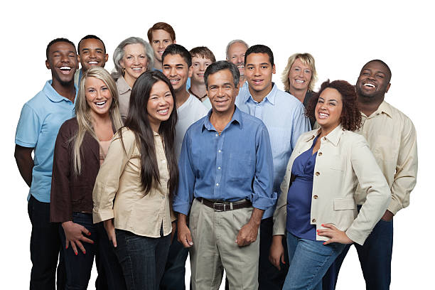 istock Diverse group of people laughing together 165717084