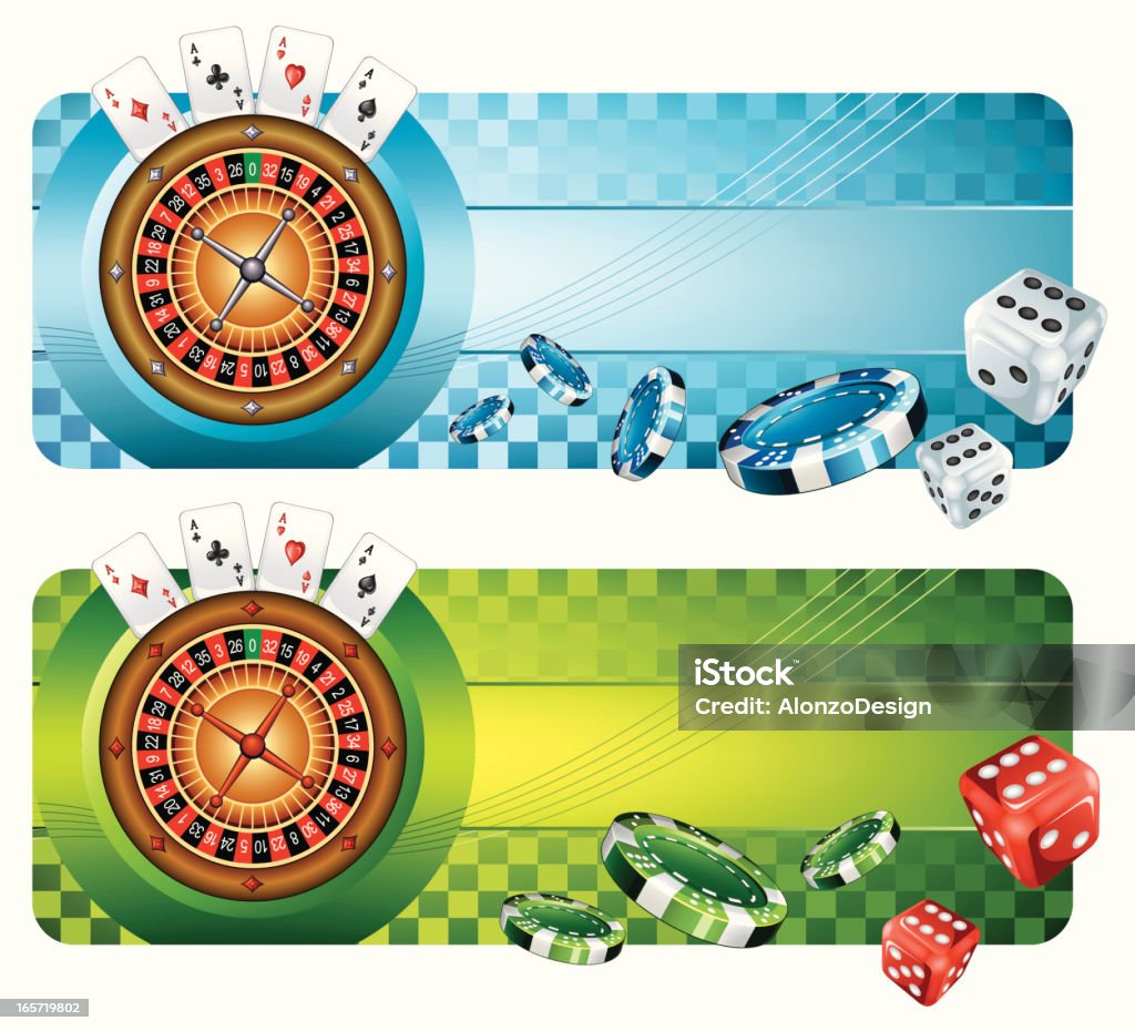 Bannières de Casino - clipart vectoriel de Casino libre de droits