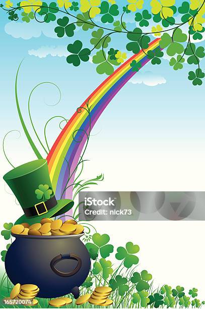 St Patrick S Day Sfondo - Immagini vettoriali stock e altre immagini di Arcobaleno - Arcobaleno, Arte, Arte, Cultura e Spettacolo