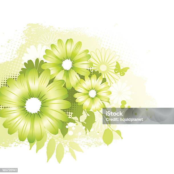 Motif Fleur Verte Vecteurs libres de droits et plus d'images vectorielles de Arbre en fleurs - Arbre en fleurs, Beauté de la nature, Couleur verte
