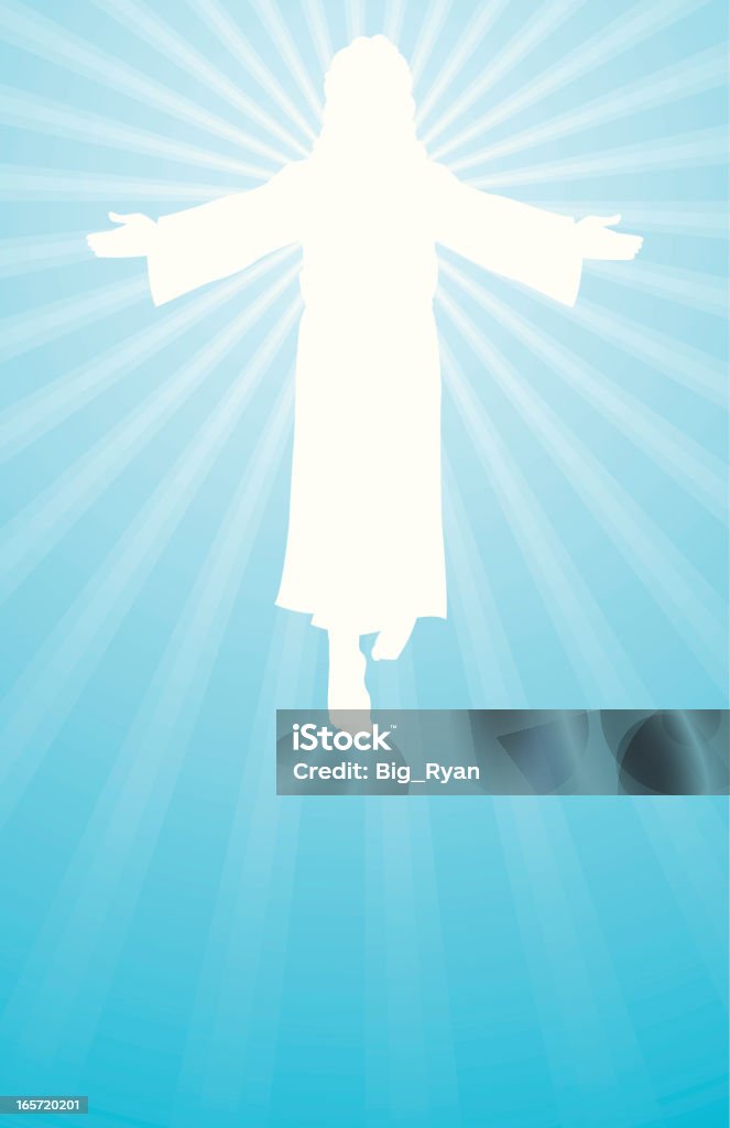 jesus is risen "silhouette of Jesus resurrected, perfect for your easter design" Jesus Christ stock vector