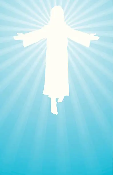 Vector illustration of jesus is risen
