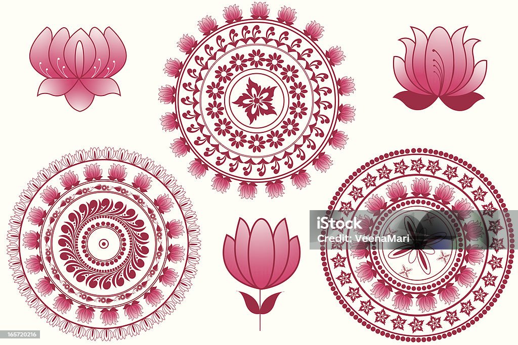 Indiano Mandala Design - arte vettoriale royalty-free di Mandala