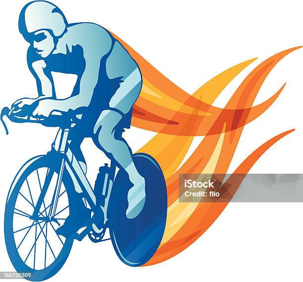 Cyclist Stock Illustration - Download Image Now - Racing Bicycle, Cycling, Bicycle