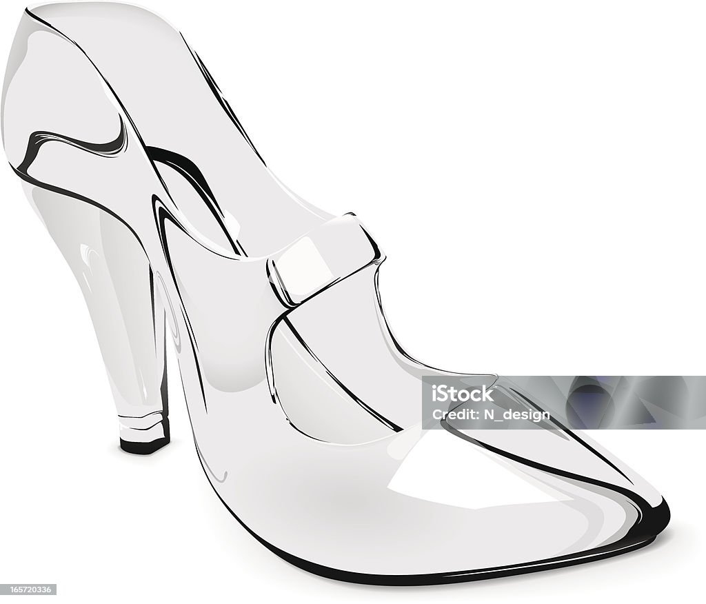 Glass Slipper Stock Illustration - Download Image Now - Glass Slipper,  Cinderella, High Heels - iStock