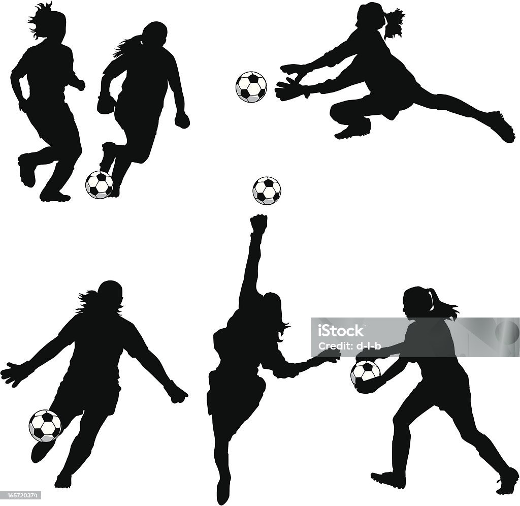 Women Soccer Goalie Silhouettes Others you may like: In Silhouette stock vector